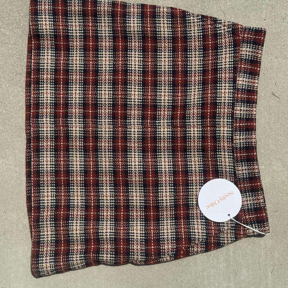 See By Chloe Multicolor Plaid Skirt